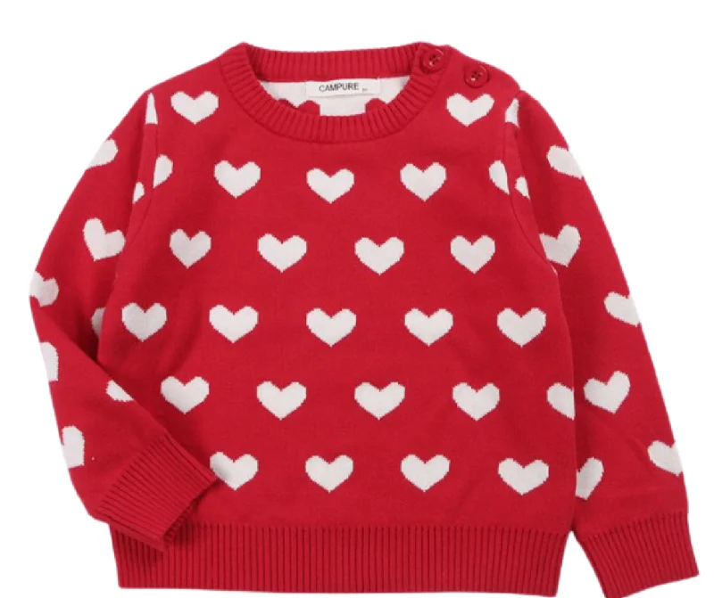 Mommy and Me Heart Shaped Valentine Sweater