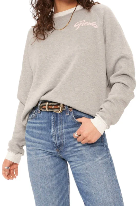 Fiesta/siesta Reversible Sweatshirt In Grey