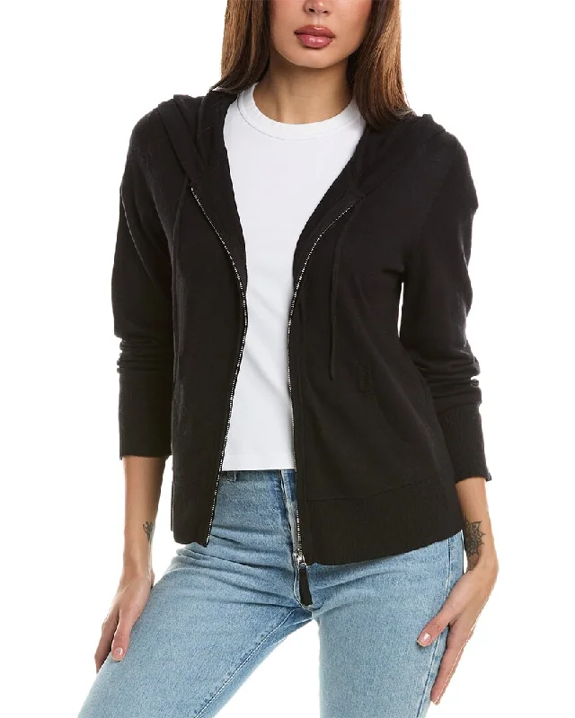 Hannah Rose Cashmere-Blend Zip Hoodie