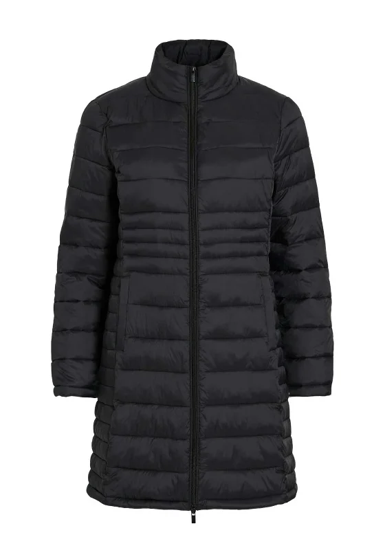 Vila Sibiria Quilted Coat, Black Beauty