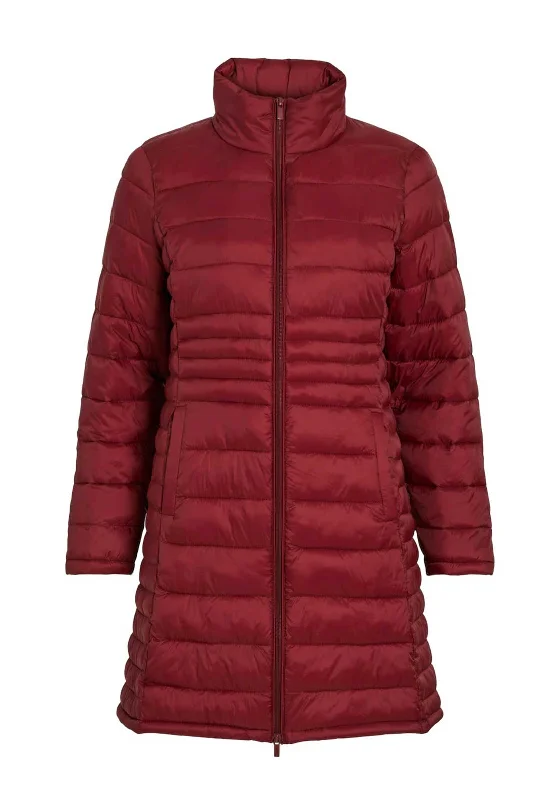 Vila Sibiria Quilted Coat, Cabernet